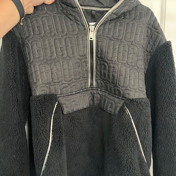 UGG Iggy Sherpa Half Zip Pullover Sweater - Picture 4 of 6